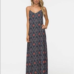 NWT Yokota Floral Slit Willow Maxi Dress